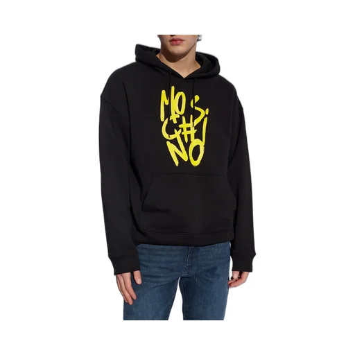 Moschino Logo Printed Drawstring Hoodie