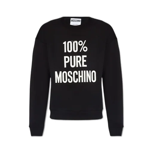 Moschino Slogan Printed Crewneck Sweatshirt