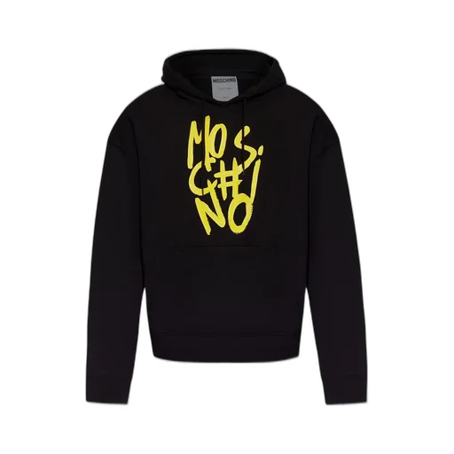 Moschino Logo Printed Drawstring Hoodie