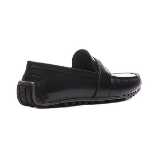 Moschino Logo Plaque Round Toe Loafers