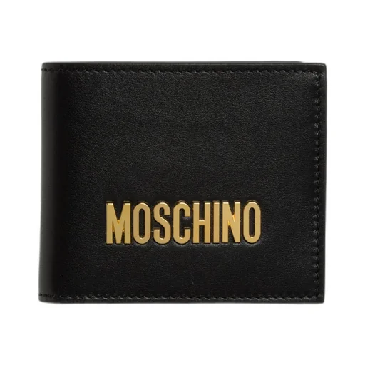 Moschino Logo Plaque Bi-Fold Wallet