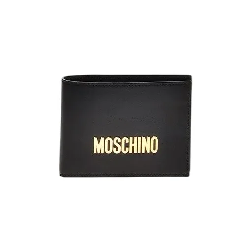 Moschino Logo Plaque Bifold Wallet