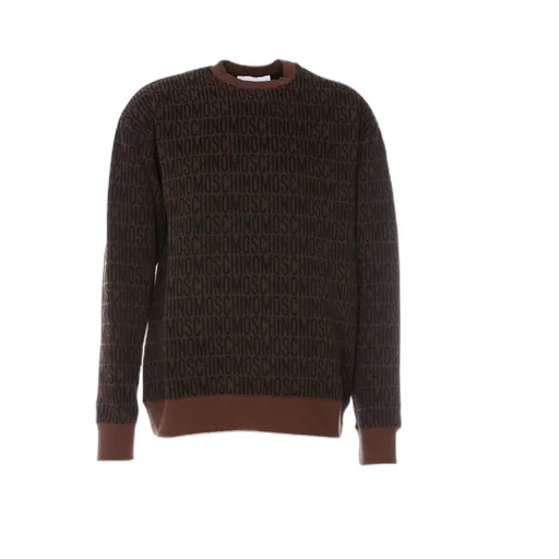 Moschino Monogram Debossed Crewneck Sweatshirt