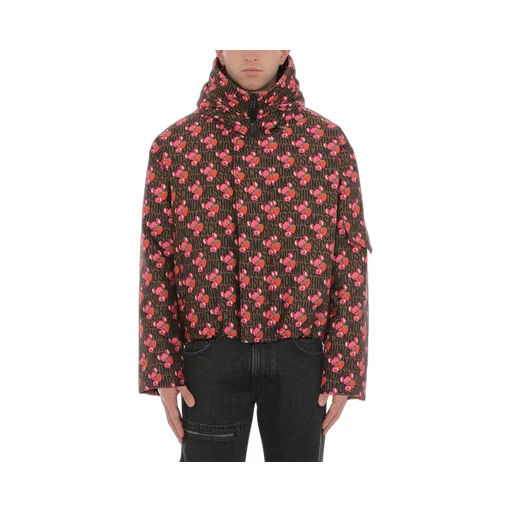 Moschino Logo-Printed Straight Hem Hooded Jacket