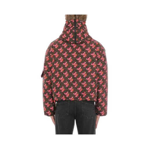 Moschino Logo-Printed Straight Hem Hooded Jacket