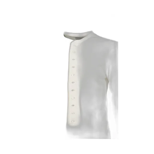 Henry-Neckline Shirts / Wht