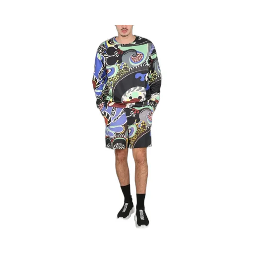 Moschino Logo Sleeved Graphic Printed Sweatshirt