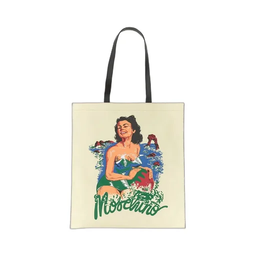 Moschino Hawaiian Printed Double Handle Tote Bag