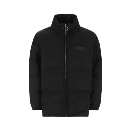 Moschino Logo-Printed Zipped Padded Jacket