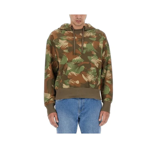 Moschino All-Over Printed Drawstring Sweatshirt