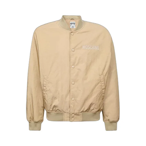 Moschino Logo Detailed Long-Sleeved Bomber Jacket