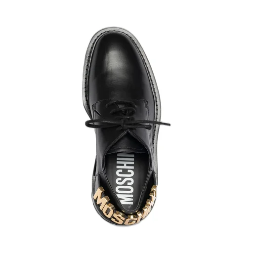 Moschino Logo Lettering Derby Shoes