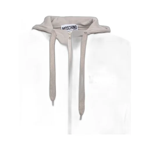 Moschino Teddy Bear-Motif Zip-Up Drawstring Hoodie