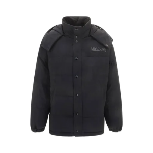 Moschino Logo-Patch Quilted Puffer Jacket