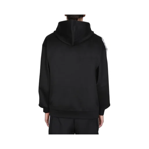 Moschino Logo Printed Drawstring Zipped Hoodie