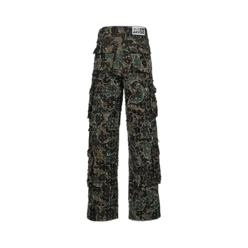 Micro Distressed Cargo Pant/Olv
