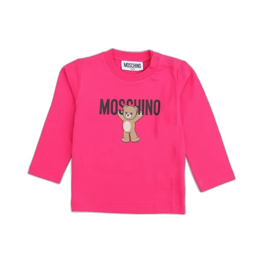 Moschino Kids Teddy Bear-Print Crewneck Top