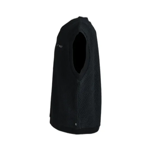 Logo Emb Knit Vest / Black