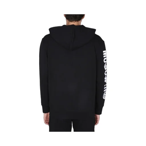 Moschino Symbol Logo Printed Hooded Jacket