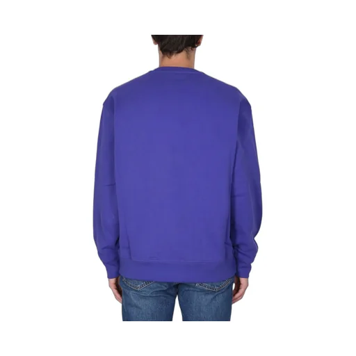 Moschino Logo Patch Crewneck Sweatshirt