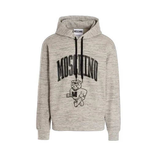 Moschino Varsity Logo Printed Drawstring Hoodie