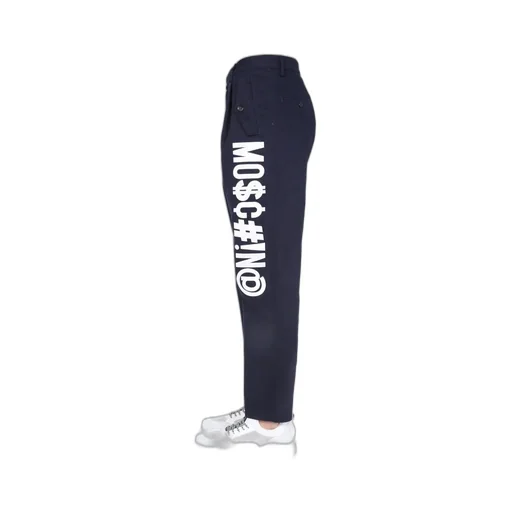 Moschino Symbol Logo Printed Trousers