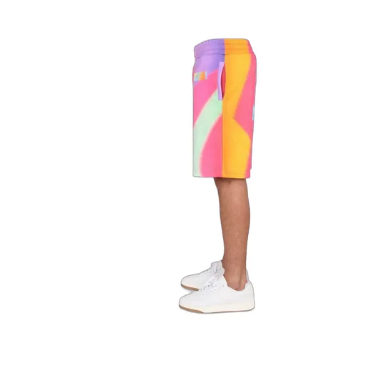 Moschino Rainbow Printed Drawstring Shorts