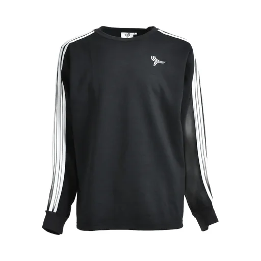 Yori Sport 5Stripe Long Sleeve T-Shirt / Blk