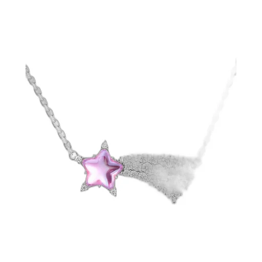 Crystal Meteor Necklace / Pnk