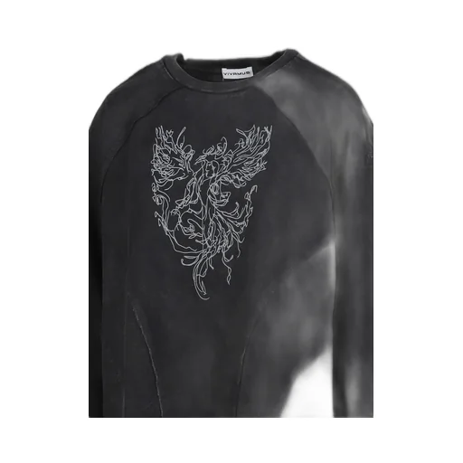 Crewneck L/S Tee / Blk