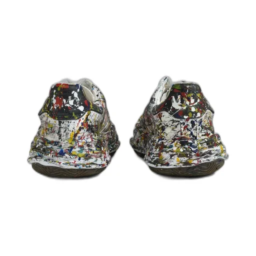 Black Low Canvas Multi / Wht