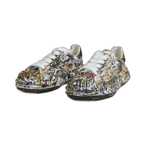 Black Low Canvas Multi / Wht