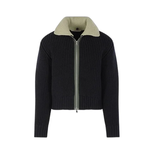 Namacheko Ribbed Zip-Up Cardigan