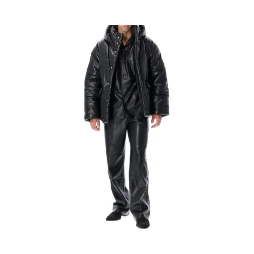 Nanushka High-Neck Hooded Puffer Jacket