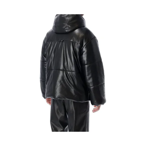 Nanushka High-Neck Hooded Puffer Jacket