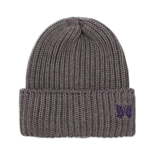 Needles Logo Embroidered Knit Beanie