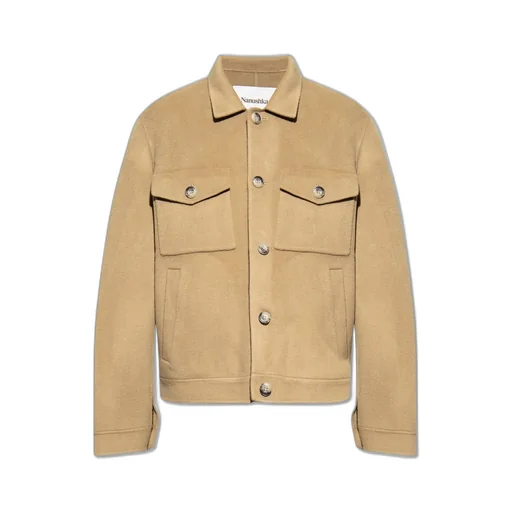 Nanushka Rhys Button-Up Shirt Jacket