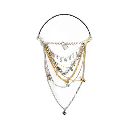 Magnetic “Go To Hell” Necklace / Gold Sil