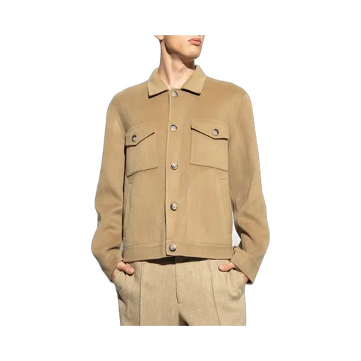 Nanushka Rhys Button-Up Shirt Jacket