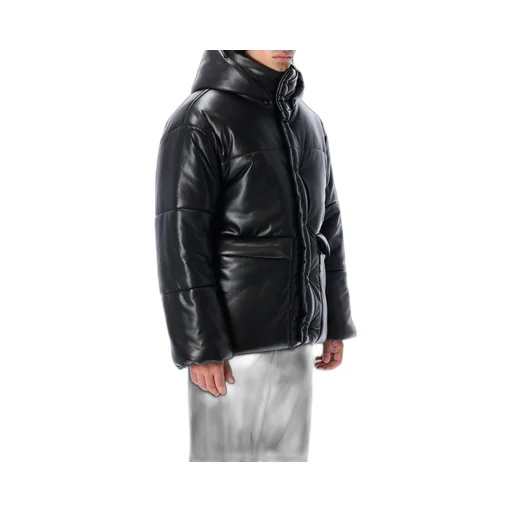 Nanushka High-Neck Hooded Puffer Jacket
