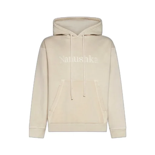 Nanushka Logo-Embroidered Drawstring Hoodie