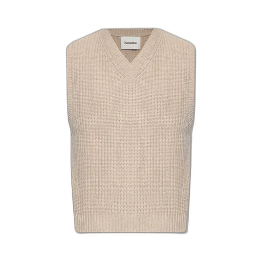 Nanushka Malthe V-Neck Knitted Vest