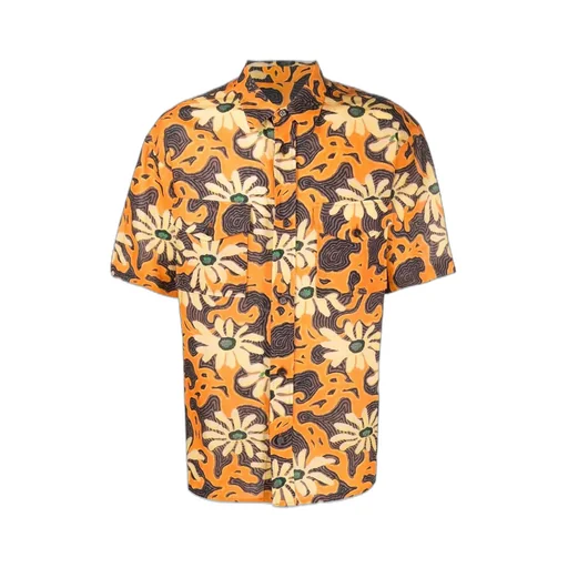Nanushka Floral Printed Short-Sleeved Shirt