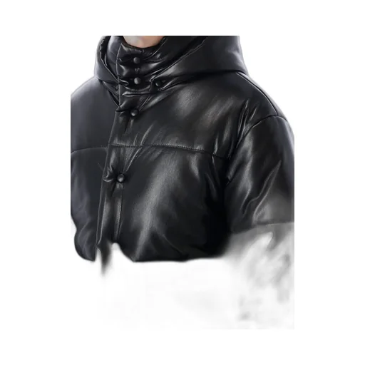 Nanushka High-Neck Hooded Puffer Jacket