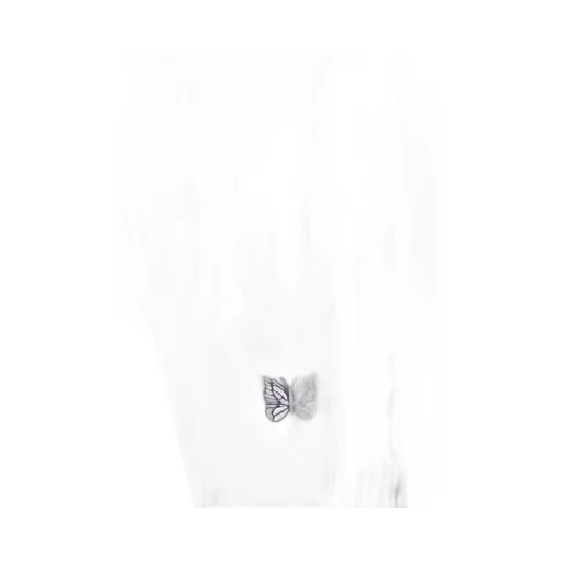 Needles Logo Embroidered Velvet Trousers