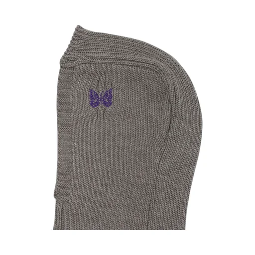 Needles Butterfly Embroidered Knitted Balaclava