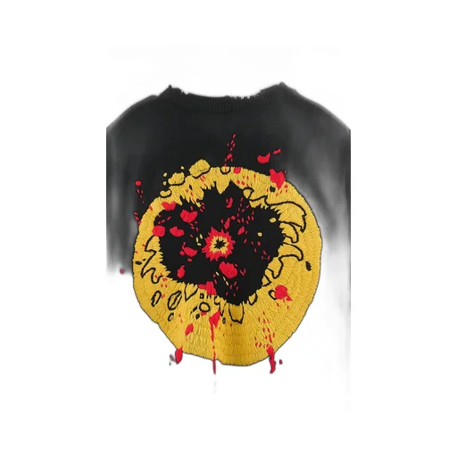 Cp_Crew Knt/Smile / Blk