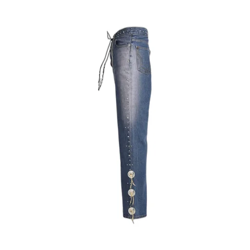 Western Studs Denim Pants / Sky Ind