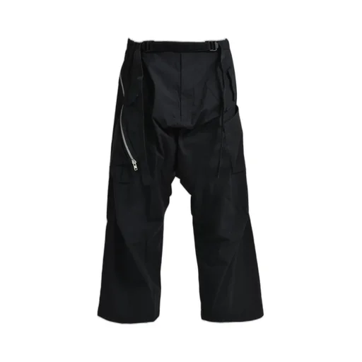 Encapsulated Nylon Ultrawide Drawcord Cargo Trouser Gen. 1 / Blk