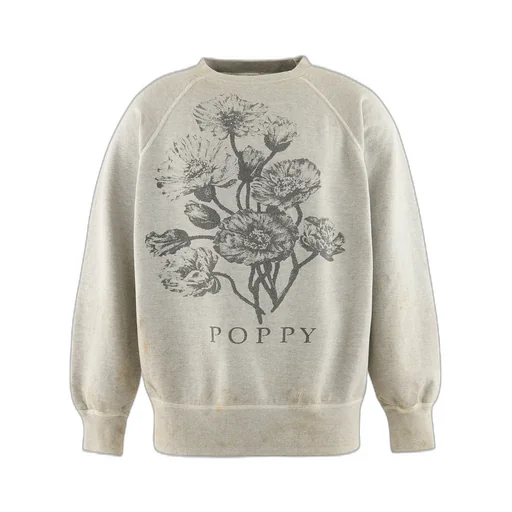 Crew Swt/Flower / Wht